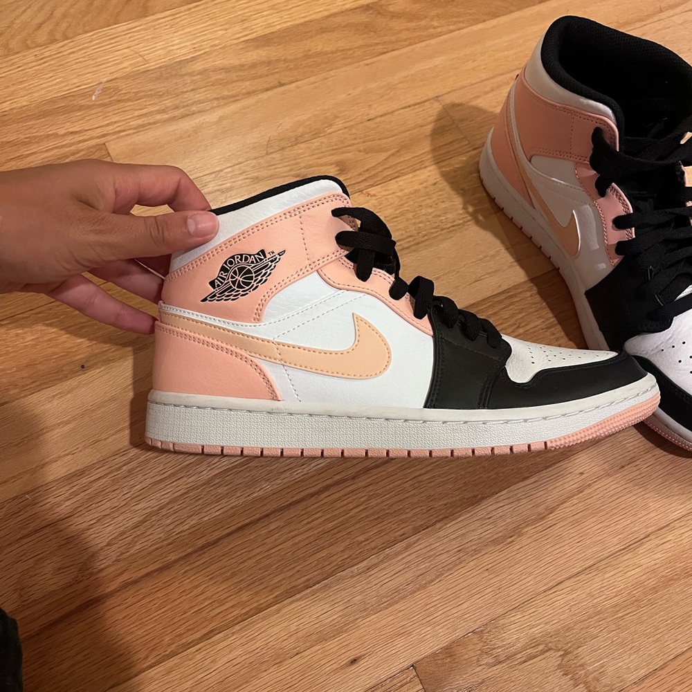 Nike Air Jordan Peach and Black High-Tops